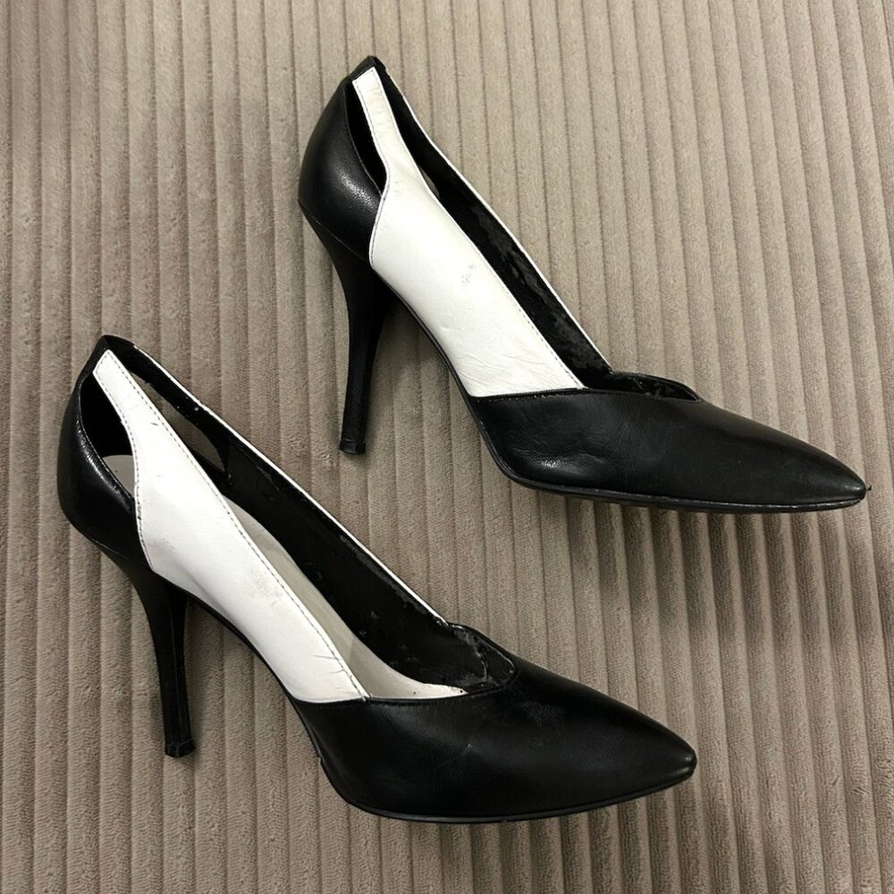 Nine West Black and White Heels - Size 6.5